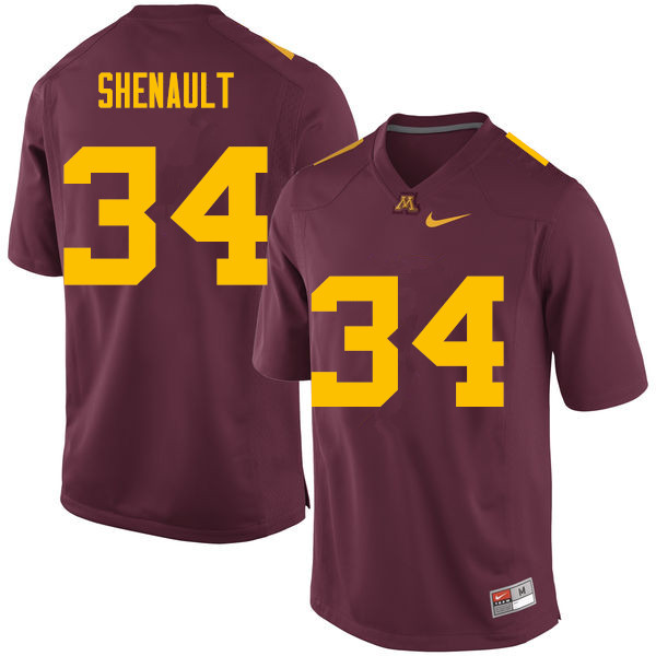 Men #34 Antonio Shenault Minnesota Golden Gophers College Football Jerseys Sale-Maroon